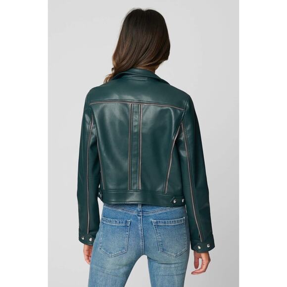 Blank NYC OVERACHIEVER moto green JACKET - Picture 5 of 8